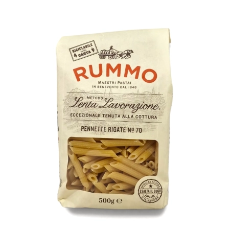 Rummo Pennette Rigate No.70 - Makaron Mini Rurki z Semoliny Durum 500g